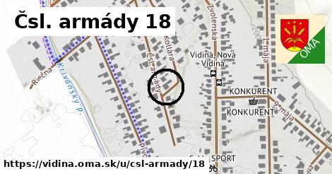 Čsl. armády 18, Vidiná