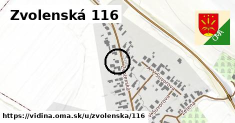 Zvolenská 116, Vidiná