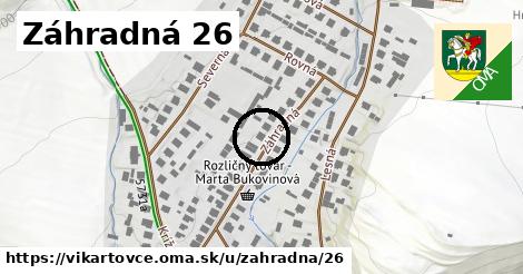 Záhradná 26, Vikartovce