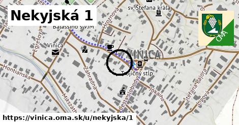 Nekyjská 1, Vinica