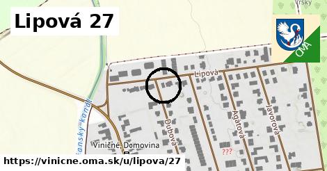 Lipová 27, Viničné