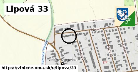 Lipová 33, Viničné