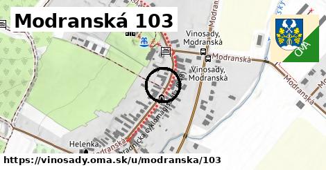 Modranská 103, Vinosady