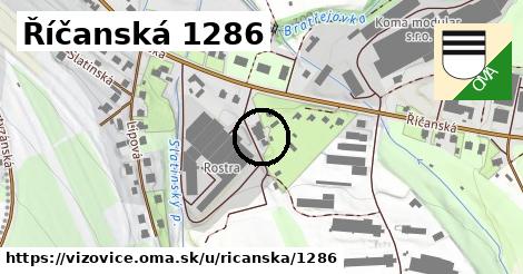 Říčanská 1286, Vizovice