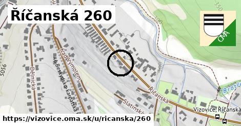 Říčanská 260, Vizovice