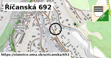 Říčanská 692, Vizovice