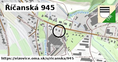 Říčanská 945, Vizovice
