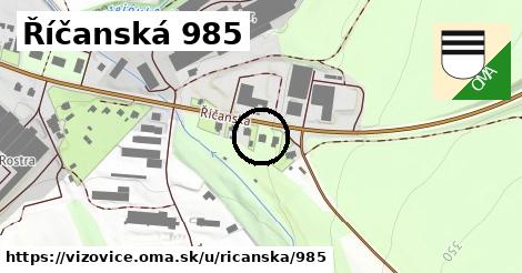 Říčanská 985, Vizovice