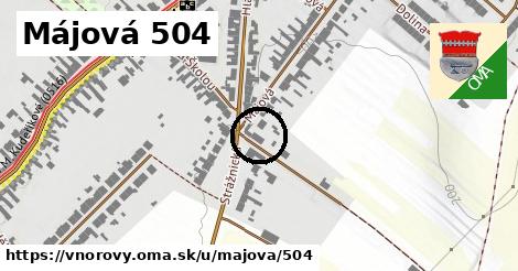 Májová 504, Vnorovy
