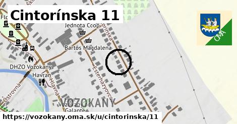 Cintorínska 11, Vozokany