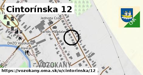 Cintorínska 12, Vozokany