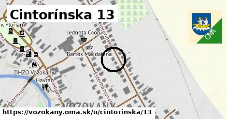 Cintorínska 13, Vozokany