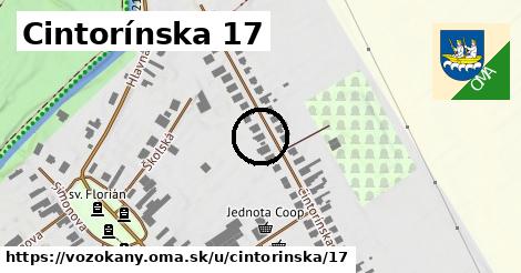 Cintorínska 17, Vozokany