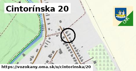 Cintorínska 20, Vozokany