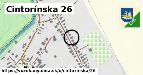 Cintorínska 26, Vozokany