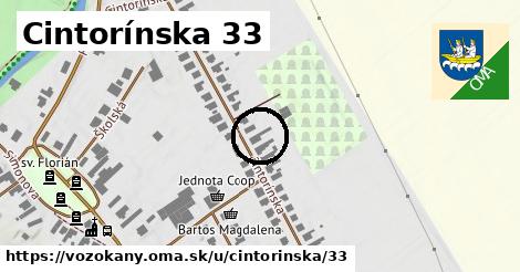 Cintorínska 33, Vozokany