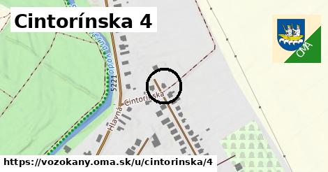 Cintorínska 4, Vozokany