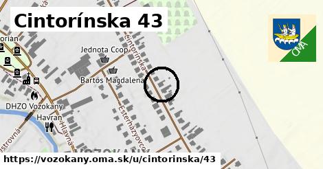 Cintorínska 43, Vozokany