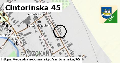 Cintorínska 45, Vozokany