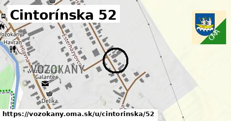 Cintorínska 52, Vozokany