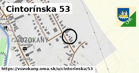 Cintorínska 53, Vozokany