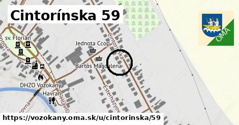 Cintorínska 59, Vozokany
