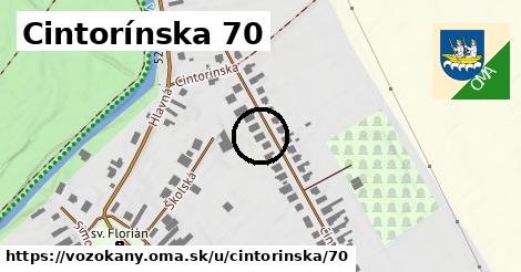 Cintorínska 70, Vozokany