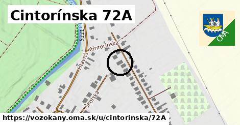 Cintorínska 72A, Vozokany