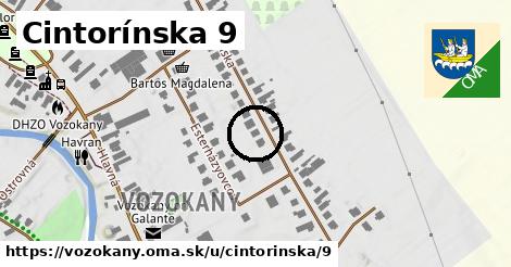 Cintorínska 9, Vozokany