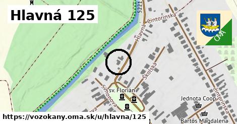 Hlavná 125, Vozokany