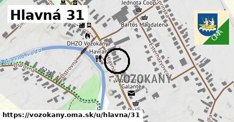 Hlavná 31, Vozokany