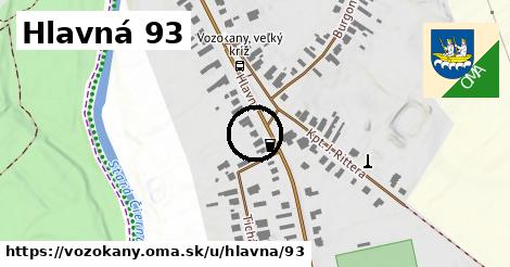 Hlavná 93, Vozokany