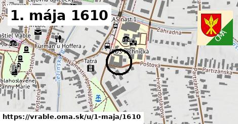 1. mája 1610, Vráble