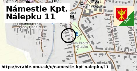 Námestie Kpt. Nálepku 11, Vráble