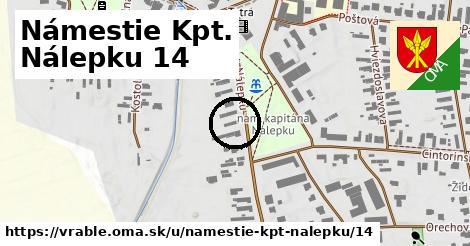 Námestie Kpt. Nálepku 14, Vráble