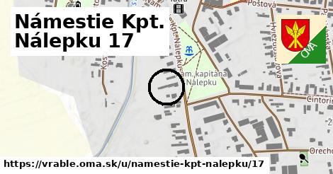 Námestie Kpt. Nálepku 17, Vráble