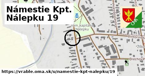 Námestie Kpt. Nálepku 19, Vráble