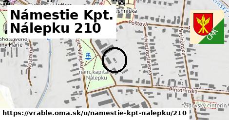 Námestie Kpt. Nálepku 210, Vráble