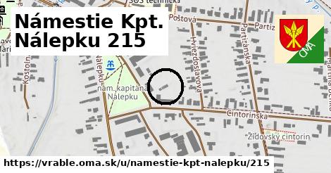 Námestie Kpt. Nálepku 215, Vráble