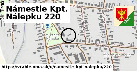 Námestie Kpt. Nálepku 220, Vráble