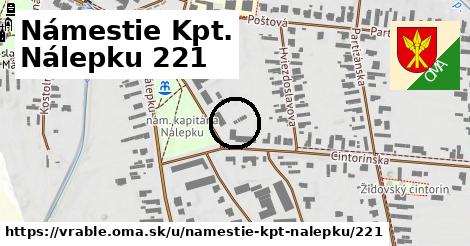 Námestie Kpt. Nálepku 221, Vráble