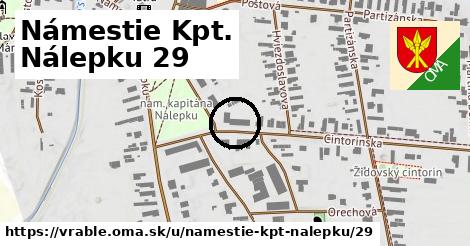 Námestie Kpt. Nálepku 29, Vráble