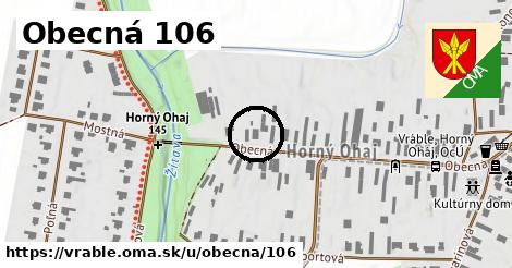 Obecná 106, Vráble