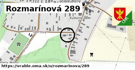 Rozmarínová 289, Vráble