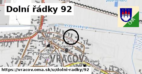 Dolní řádky 92, Vracov