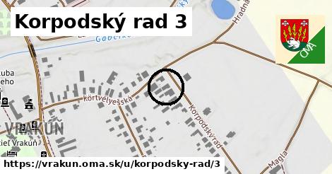 Korpodský rad 3, Vrakúň