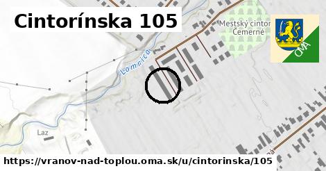 Cintorínska 105, Vranov nad Topľou