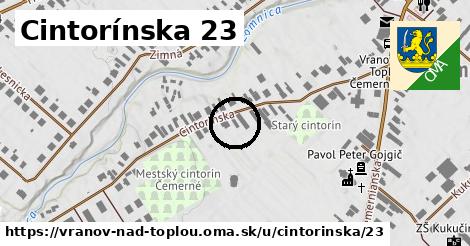 Cintorínska 23, Vranov nad Topľou