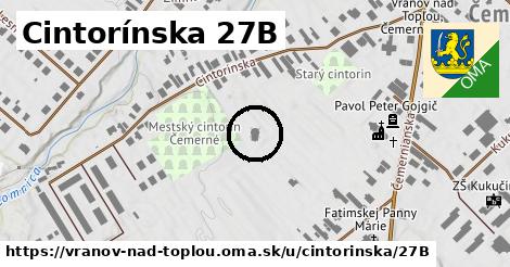 Cintorínska 27B, Vranov nad Topľou