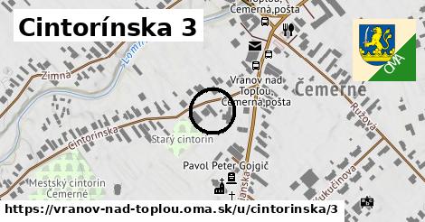 Cintorínska 3, Vranov nad Topľou